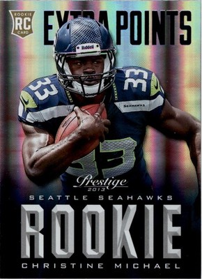 2013 Prestige Extra Points Blue #214 Christine Michael - FB