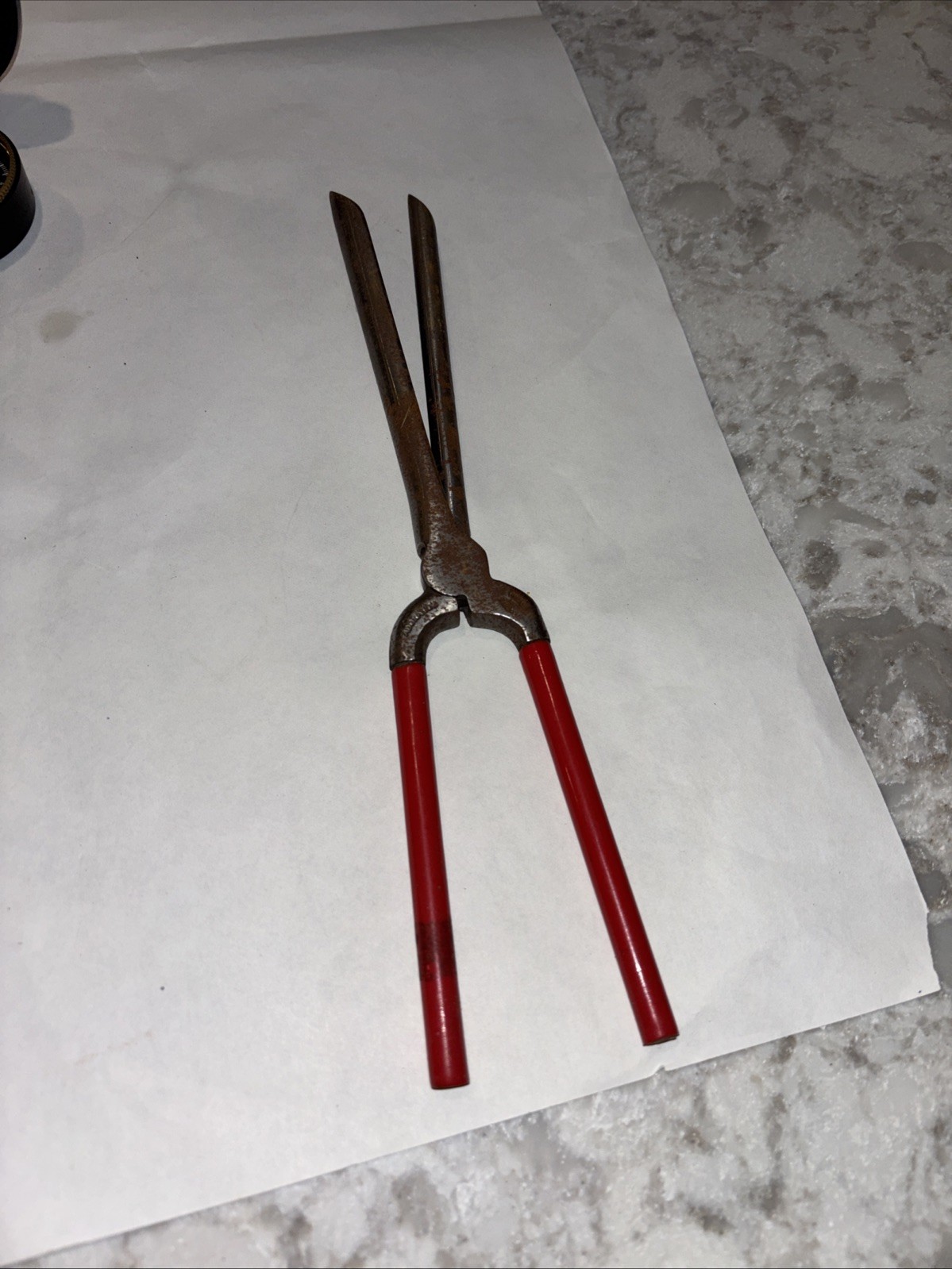 Antique Vintage Stove Top Curling Iron Made In France. Adoration. 10 Inch.