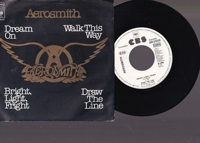 Aerosmith   Dream On / Walk This Way / Bright, Light, Fright 7'' 45  Promo 1977