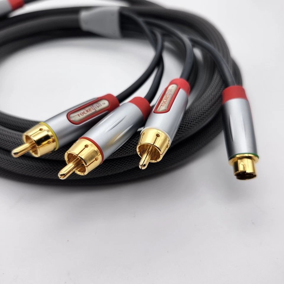 Cable Rocketfish S-VIDEO AV 12 pies Sony Playstation 2 PS2 Playstation 3 PS3 Foto 2 de 4