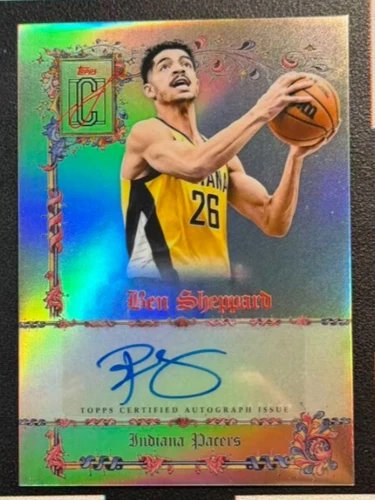 Ben Sheppard 2025-26 Topps Signature Class Auto Refractor Manuscripts #MS-BSH