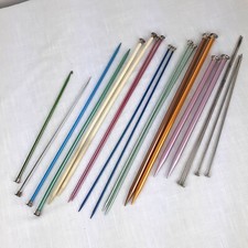 Large Lot of Vintage Knitting Needles USA Hero Peerless Bates Boye