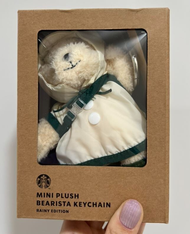 【韓国スタバ】Rainy MD★Rainy Bearista Keychain [Cream] Starbucks Korea Hunter x 2024 SS Rainy Bearista Keychain