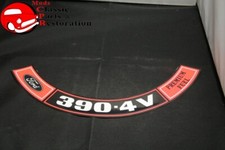 70 71 Ford Fairlane Torino Ranchero 390 4v Premium Fuel Air Cleaner Decal 70 71 Ford Fairlane Torino Ranchero 390 4v Premium Fuel Air Cleaner Decal