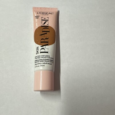 L oreal Skin Paradise Water-Infused Tinted Moisturizers DEEP 02 expiration 09/22