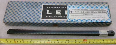 LENOX 12 x 1/2 x .025'' HAND HACK SAW BLADES HSS Lot of 10 #376i