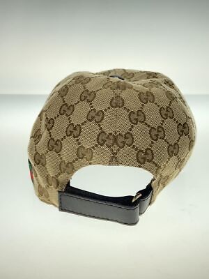 GUCCI Cap L Polyester Beige Total Pattern Mens 200035 601564 GUCCI Cap L Polyester Beige Total Pattern Mens 200035 601564