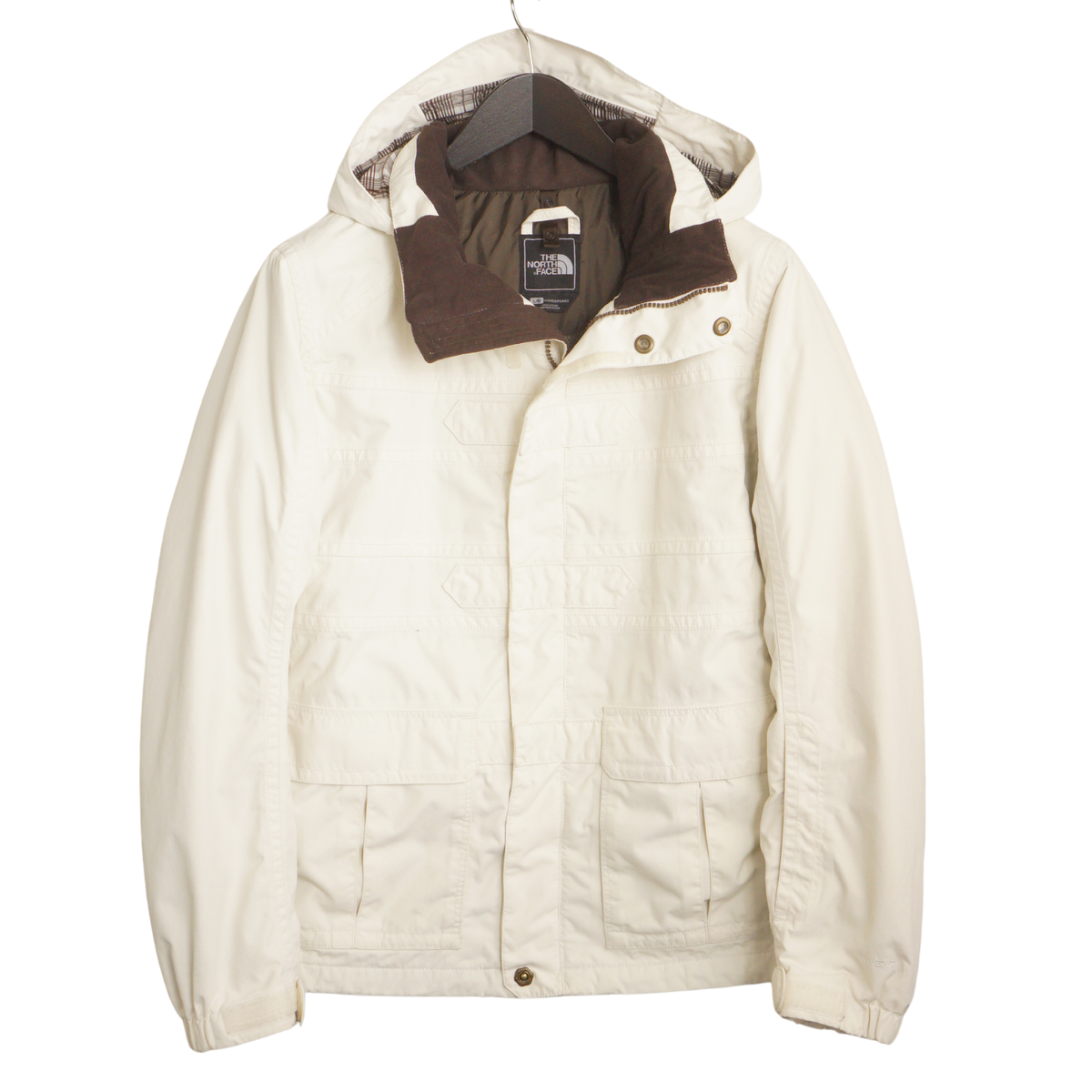 Women The North Face HyVent Skiing Jacket Waterproof Hooded Size L