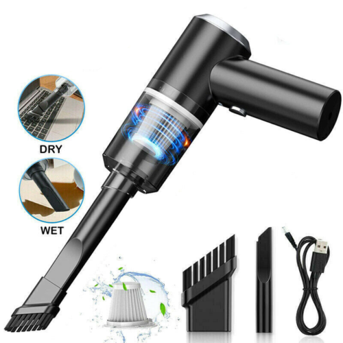Wireless Vacuum Cleaner Car Handheld Vaccum Mini Power Suction USB Rechargeable