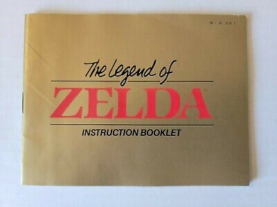 LEGEND OF ZELDA 1 NES 5 SCREW 1ST PRINT CART, MAP & BOOKLET