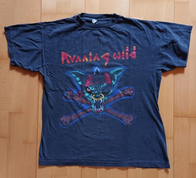 Running wild - Bad to the Bone - Death or Glory Tourshirt 90 - Original Vintage