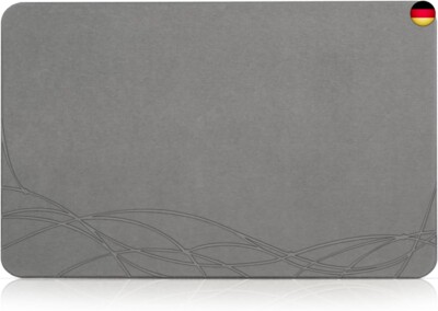 NAYAHOSE Badematte Stein Super Saugfähig, Stone Bath Mat, Kieselgur Natürlich S