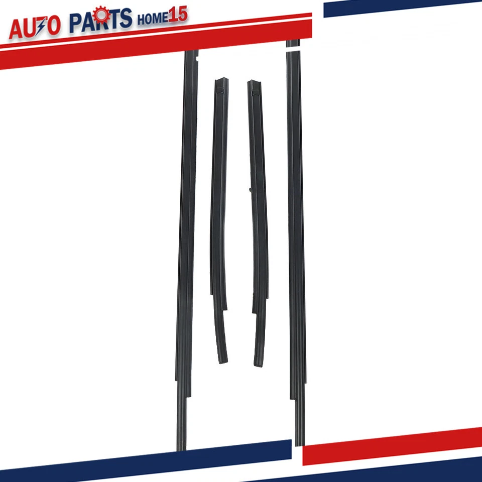 For Toyota Tundra 2007-2020 4-Door Window Molding Trim Seal Belt Weatherstrip Foto 4 de 4