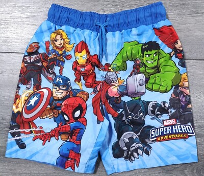 Marvel Swimwear 12 Months Baby Boys Comics Spiderman Iron Man Swim Shorts  Cute