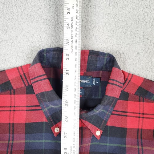 Ralph Lauren Hemd Herren Large Rot Buffalo Karo Vintage Cabincore Woodland Vintage - Bild 8 von 8