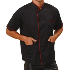 Unisex Mens Womens Chef Coat Cooking Uniform Kitchen Canteen Workwear Buy Now