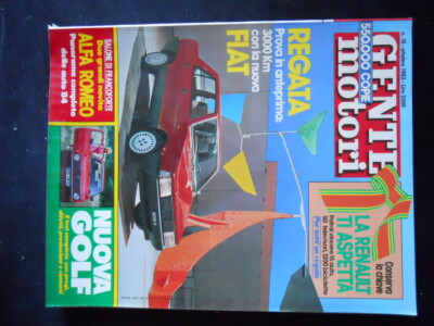 GENTE MOTORI n°10 1983 Salone di Francoforte Alfa Romeo Nuova Golf   [G81W]