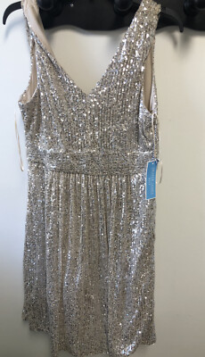 Brand New with Tag DRAPER JAMES RSVP V-Neck Sequin Dress Size - 10 Orig $98  | eBay