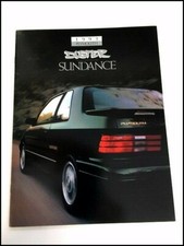 1993 Plymouth Sundance And Duster Original Car Sales Brochure Catalog