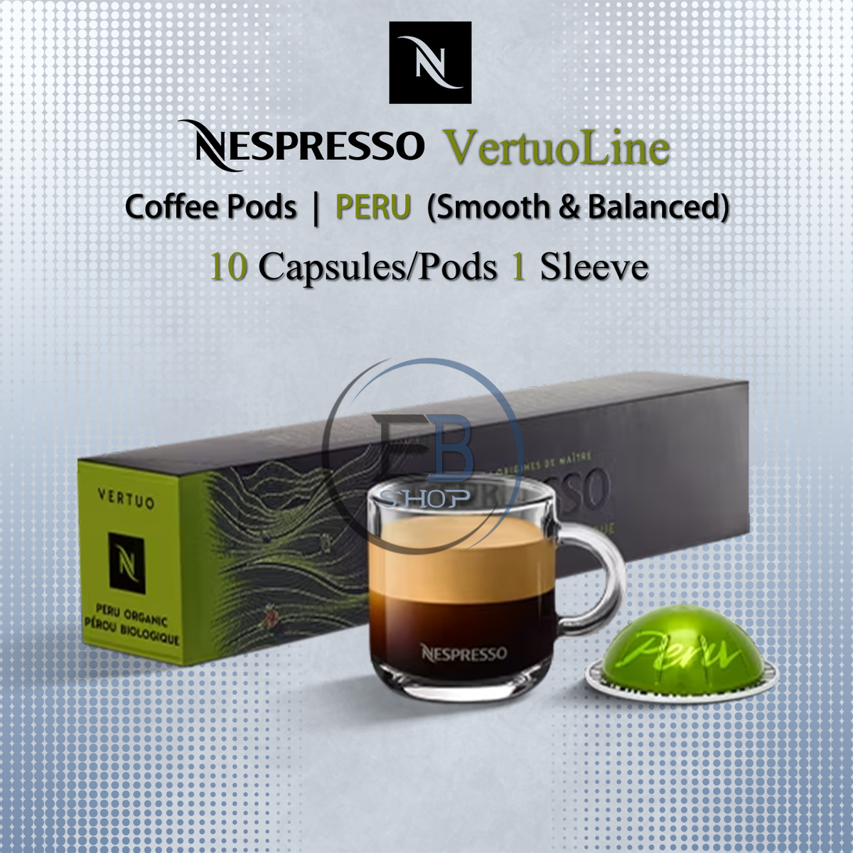 Nespresso Peru Nespresso Vertuo Organic Pods Peru Organic Coffee - Main Image