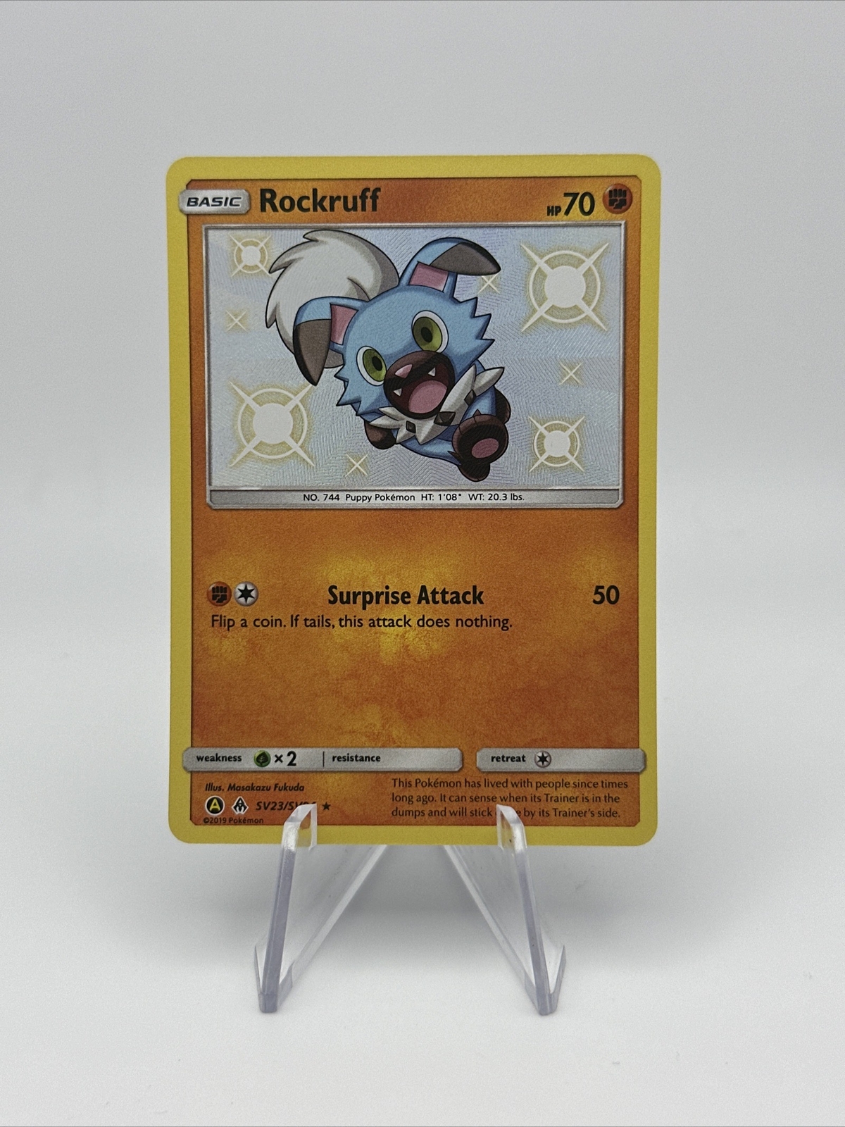 Rockruff SV23/SV94 Shiny Holo Rare Pokemon Hidden Fates eBay