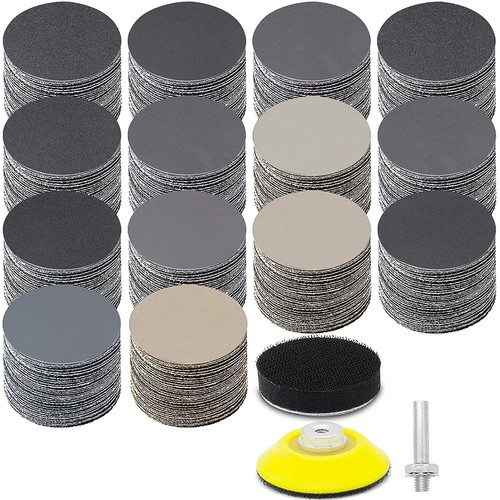 182x 2inch Hook Loop Sanding Discs 6010000 Grit for Drill Wet Dry