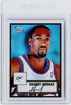 2005-06 TOPPS STYLE CHROME REFRACTOR #97 GILBERT ARENAS #ED 296/299