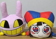 Amazing Digital Circus Lying face down Plush Toy Doll Pomni & Jax Set of 2 New