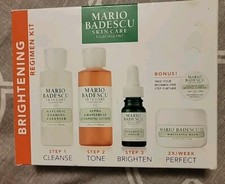 New Mario Badescu Brightening Regimen Kit 3 step skincare plus mask  bonus gift