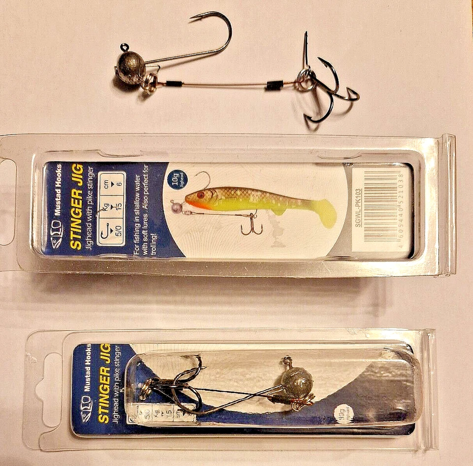 Mustad Hooks Stinger Jig, Jighead mit Stinger für Gummifische - Bild 3 von 3