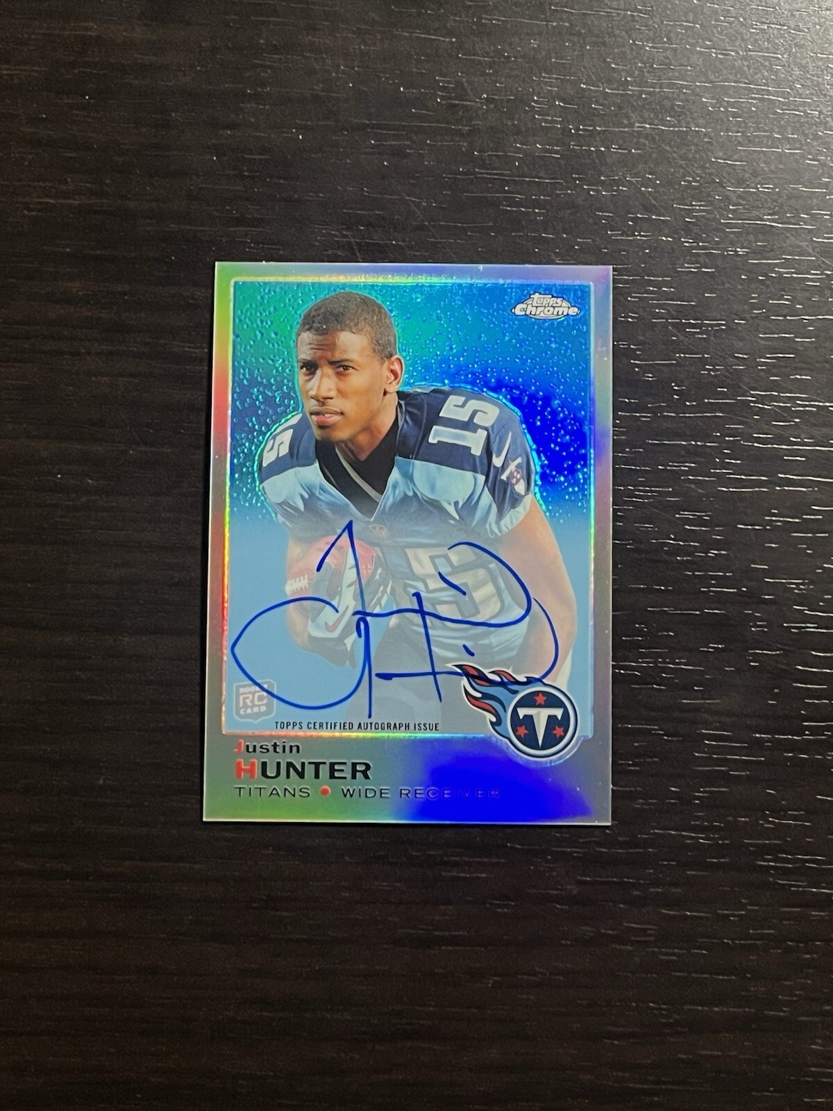 Justin Hunter Topps Chrome 1969 Inserts #7 Refractor-Autograph