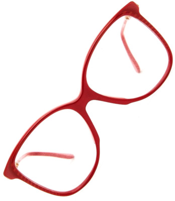 CHRISTOPHER DUNHILL 570 Red/Gold Butterfly Frame Glasses Vintage 80s Women
