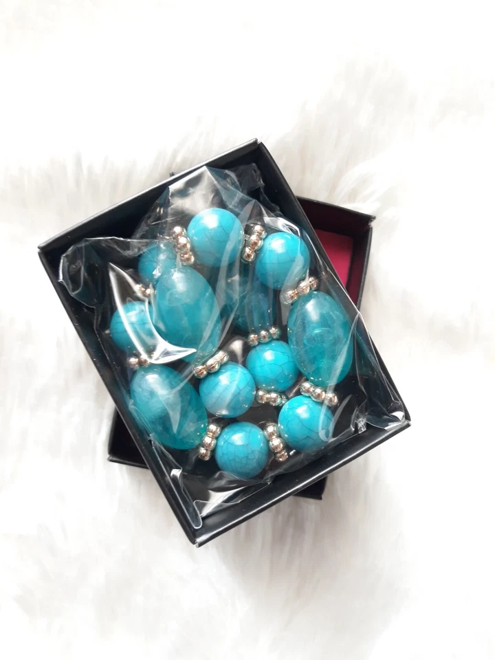 PULSERA ELÁSTICA AVON "NATURES PATH" (AZUL - CONFIANZA) ~ ¡¡NUEVA SELLADA!!! Foto 3 de 4