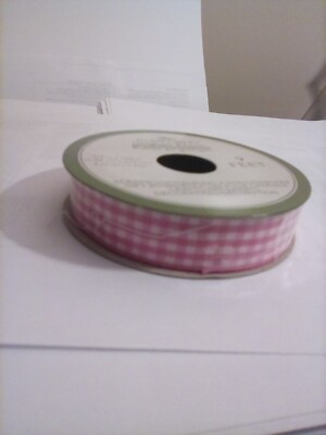 NEW Gingham Check Ribbon 5/8'' Red 9 FEET --- FREE SHIPPING