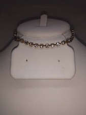 A8 Beautiful Silver Toned Rhinestone Bracelet