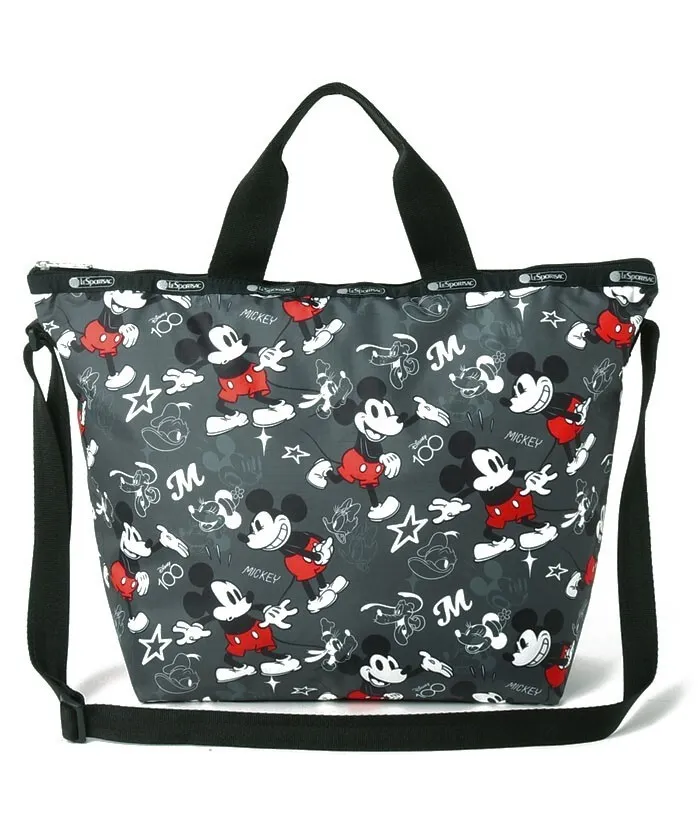DELUXE EASY CARRY TOTE Disney 100 Team Mickey LeSportsac Japan New
