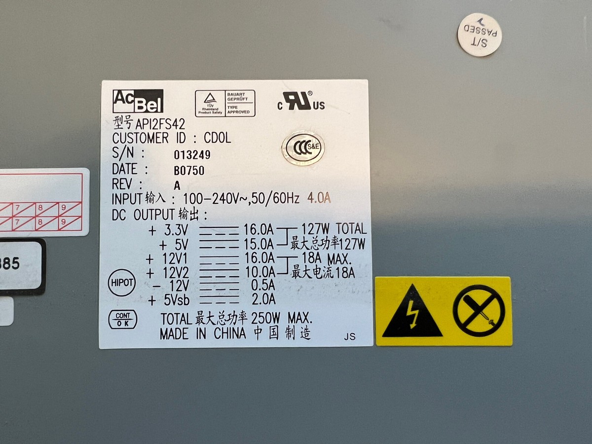 Mitel 50003885 / 56005435 SX-200 /3300 ICP Controller power Supply  