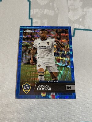 Douglas Costa 2023 Topps Chrome MLS Brazil Juventus LA Galaxy Blue Wave 108/199