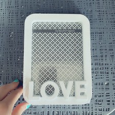 the range ew 5"x7" small 13 x 18 cm LOVE standing frame picture photo white new