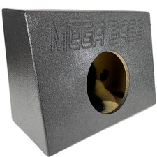 Single 8" Subwoofer Angled Single Cab Under Seat Truck Sub Box Enclosure