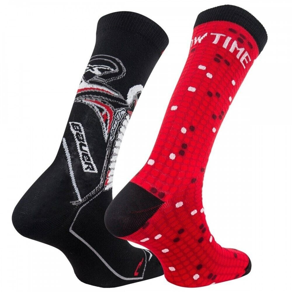 Bauer Novelty Holiday Socks Size S/P 24.5 YTH MidCalf Light