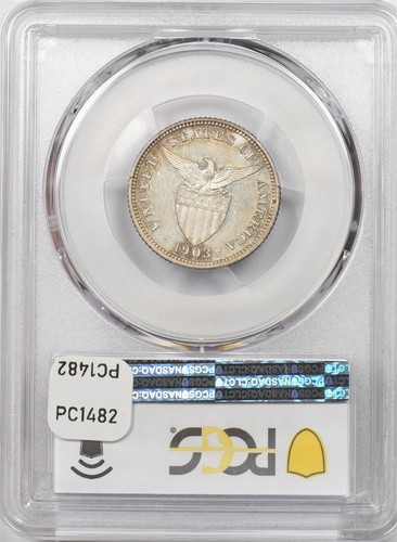 Philippines 1903 20 Centavos silver PCGS Proof 63 PC1482 combine shipping - Picture 5 of 5