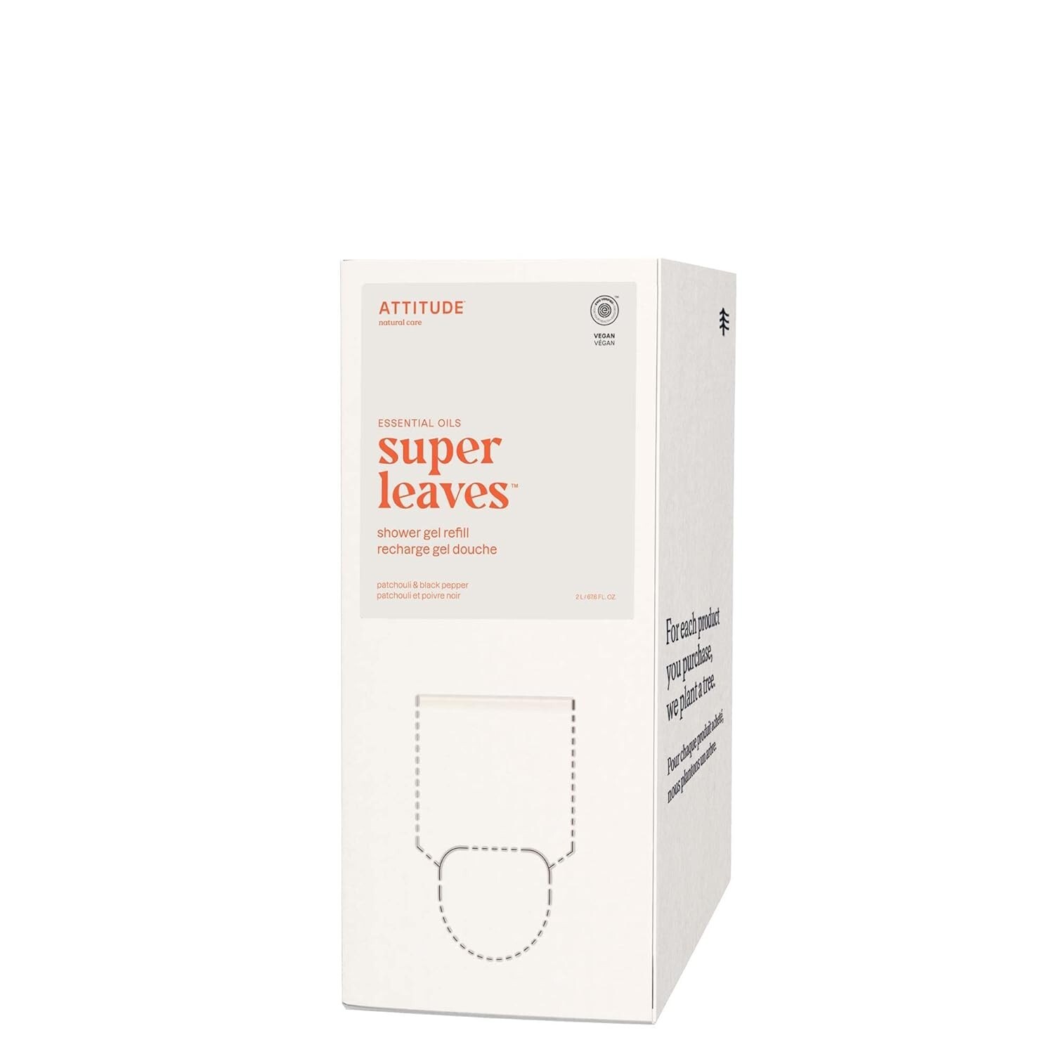 EWG Verified Vegan Shower Gel with Essential Oils - Eco-Friendly 67.62 fl oz