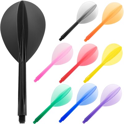 Condor Pear Shape Dart Flights Schäfte Shafts Integrated System 3 Längen Teardrop
