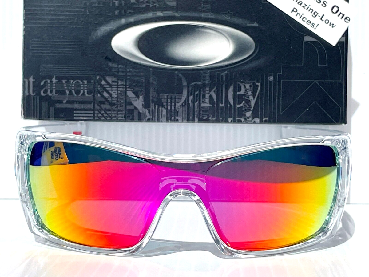 NEW Oakley BATWOLF Clear Blue Icon POLARIZED Galaxy Magenta