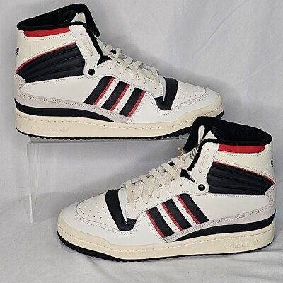 Adidas Original El Dorado High Top Shoes Mens 8 White Black Red