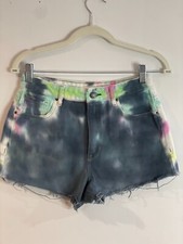 PacSun High Rise Multicolor Festival Shorts Size 26 New Without Tags