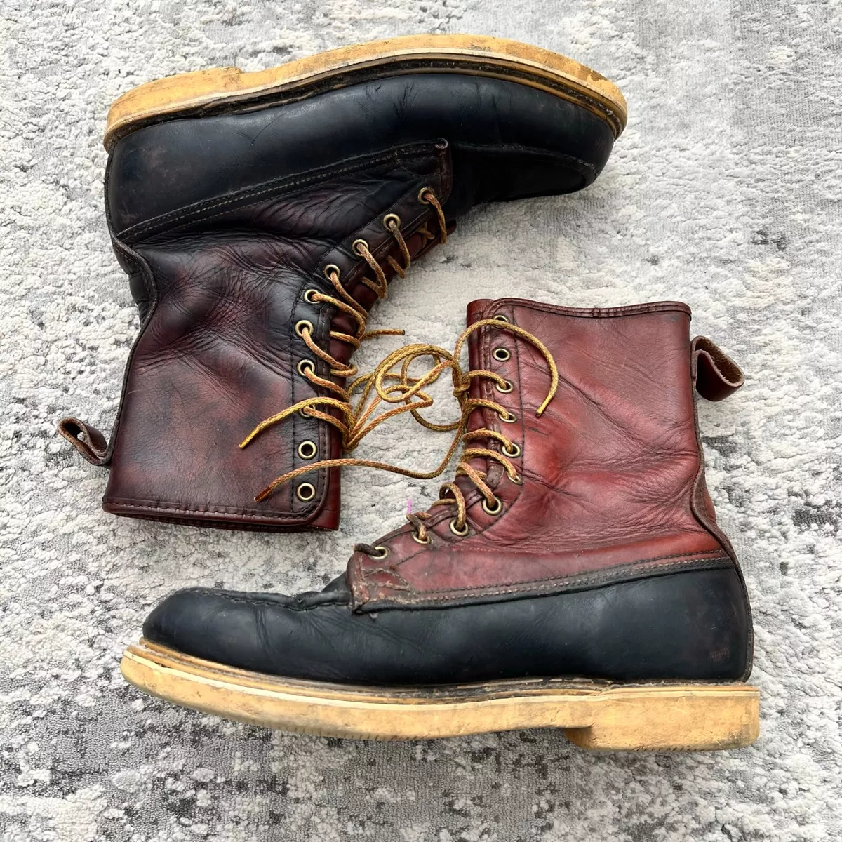 Vintage Knapp Co Mens Sz 9 D Work Boots Lace Up Irish Setter