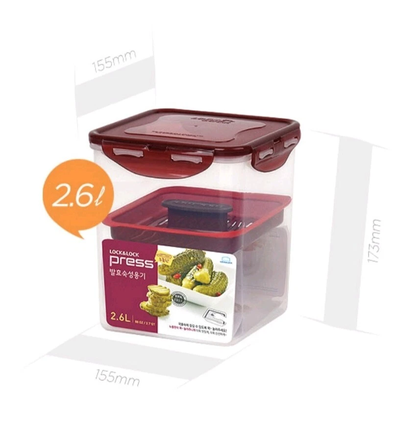 LocknLock Kimchi Container Set – 3 Sizes w/ Bonus Small Box (Changsin Living) - Image 3 of 4