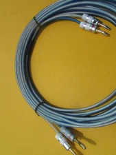 20 ft BULLZ AUDIO Cable 14 Gauge Speaker Wire, 2 to 2 Banana Plugs, 